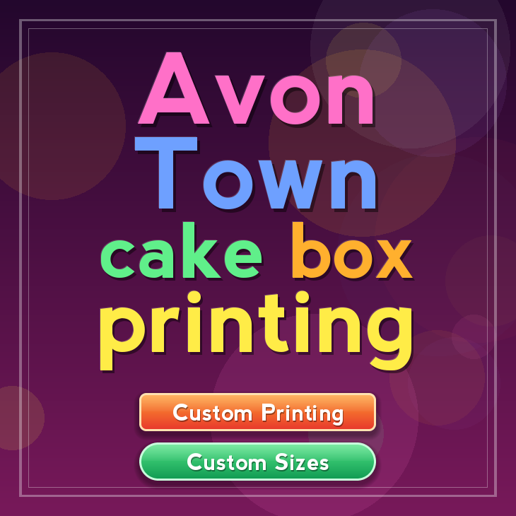 Avon town cake box printing