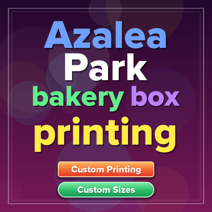 Azalea Park bakery box printing