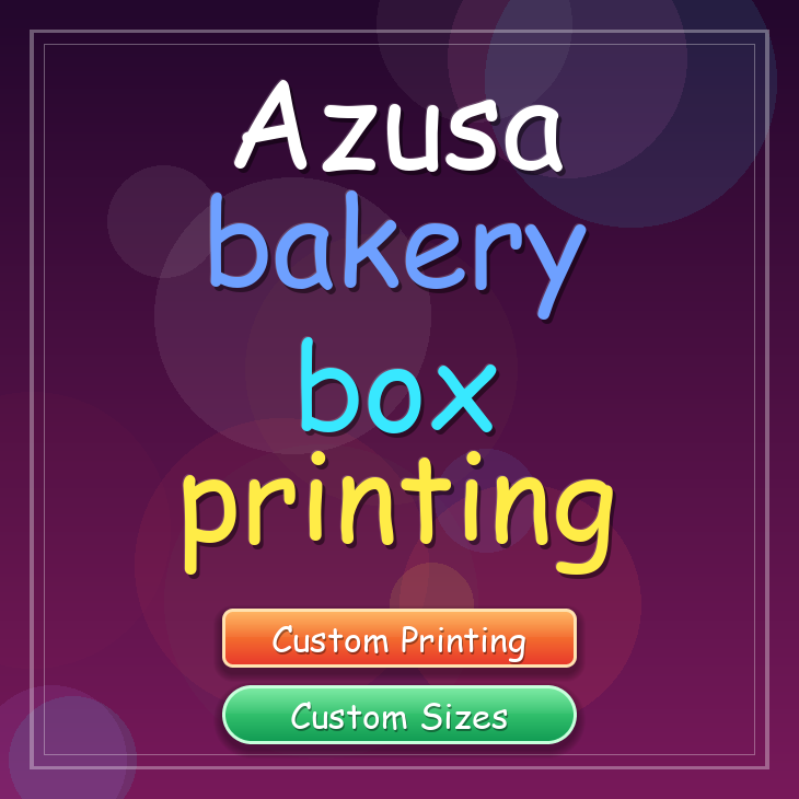Azusa bakery box printing