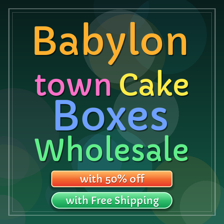 Babylon town cake boxes
