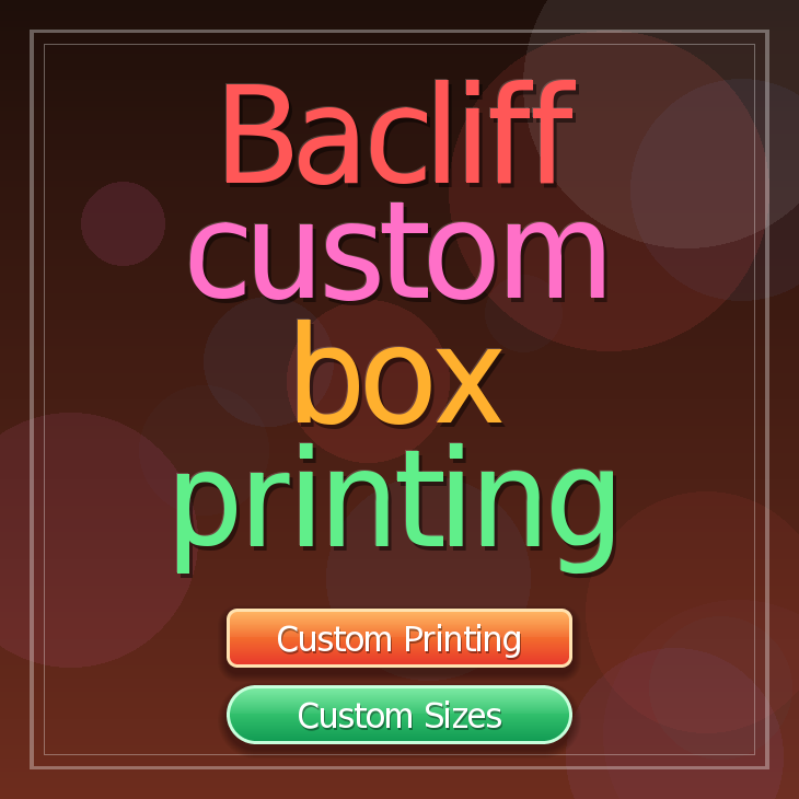 Bacliff custom box printing