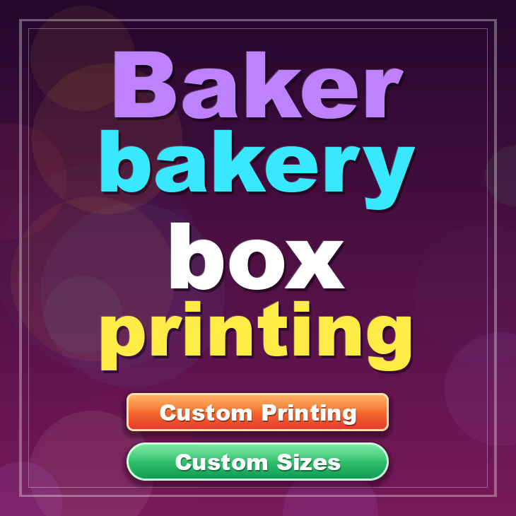 Baker bakery box printing