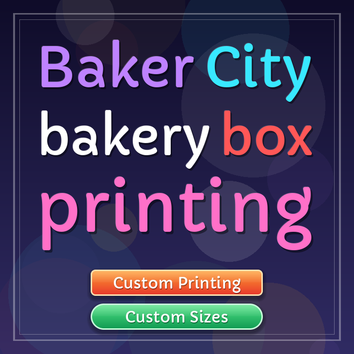 Baker City bakery box printing