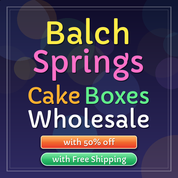 Balch Springs cake boxes