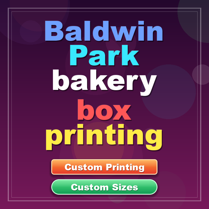 Baldwin Park bakery box printing