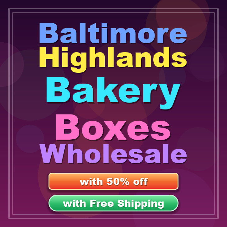 Baltimore Highlands bakery boxes