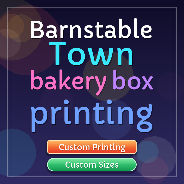 Barnstable Town bakery box printing