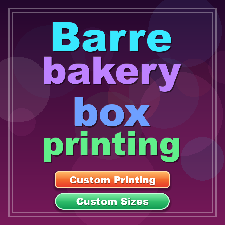 Barre bakery box printing