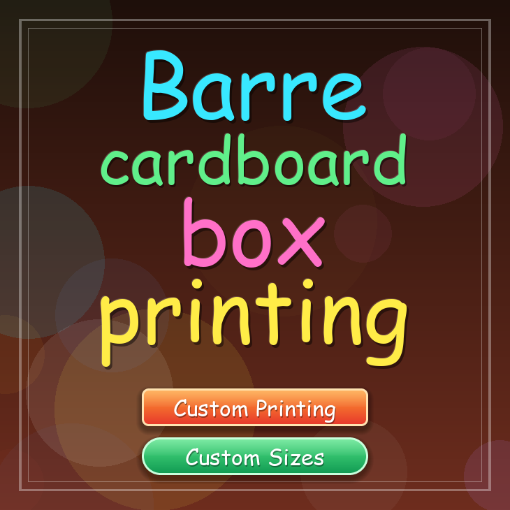 Barre cardboard box printing