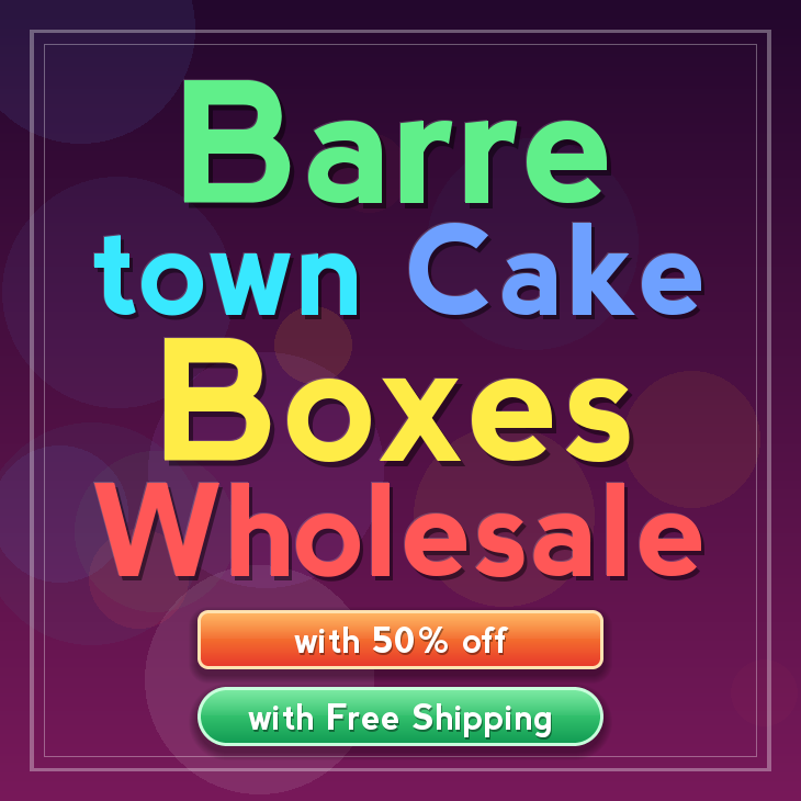 Barre town cake boxes