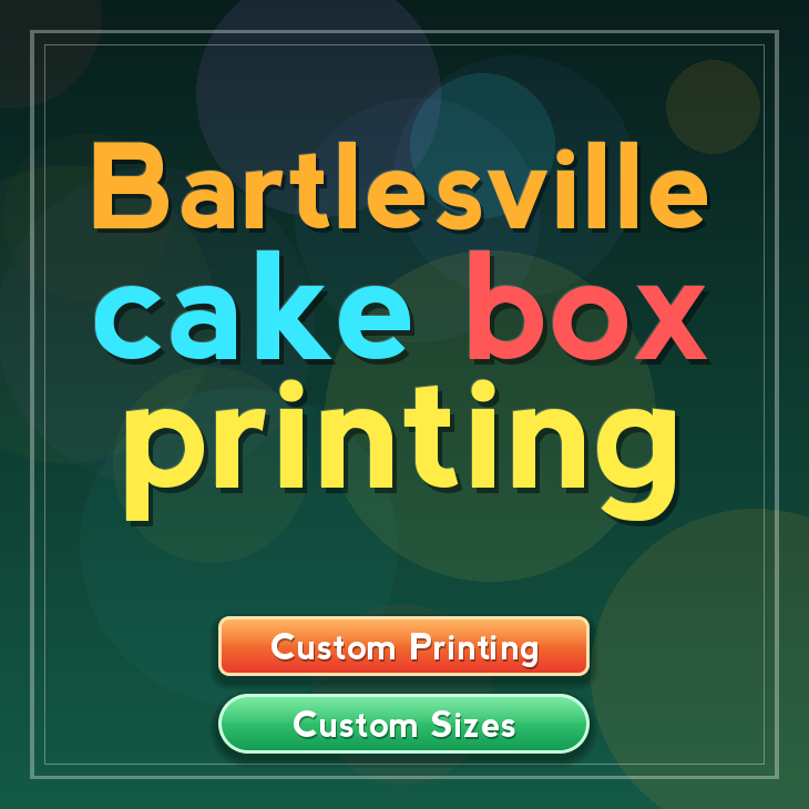 Bartlesville cake box printing