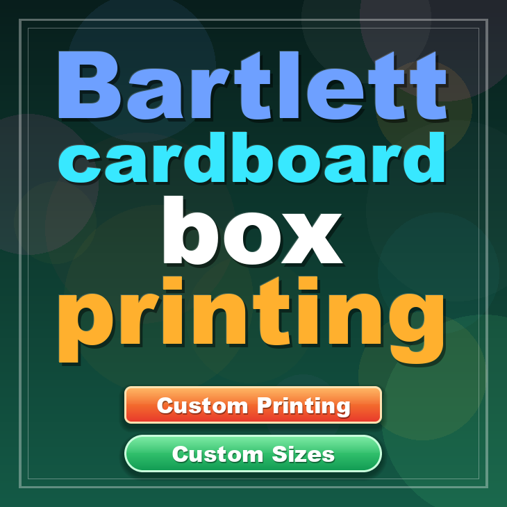 Bartlett cardboard box printing