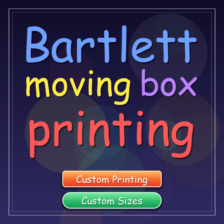 Bartlett moving box printing