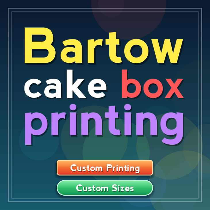 Bartow cake box printing