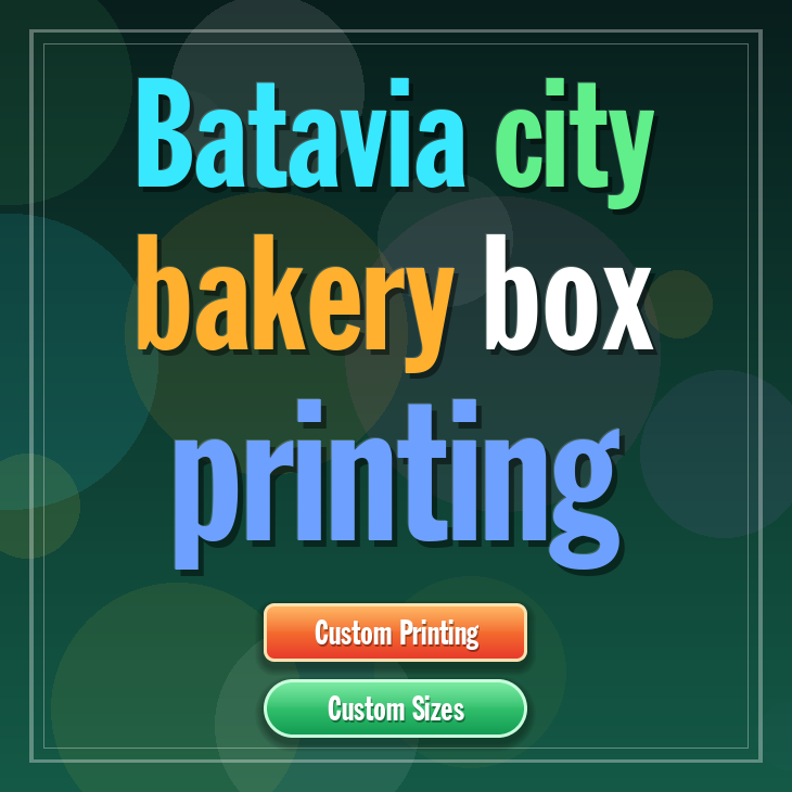 Batavia City bakery box printing