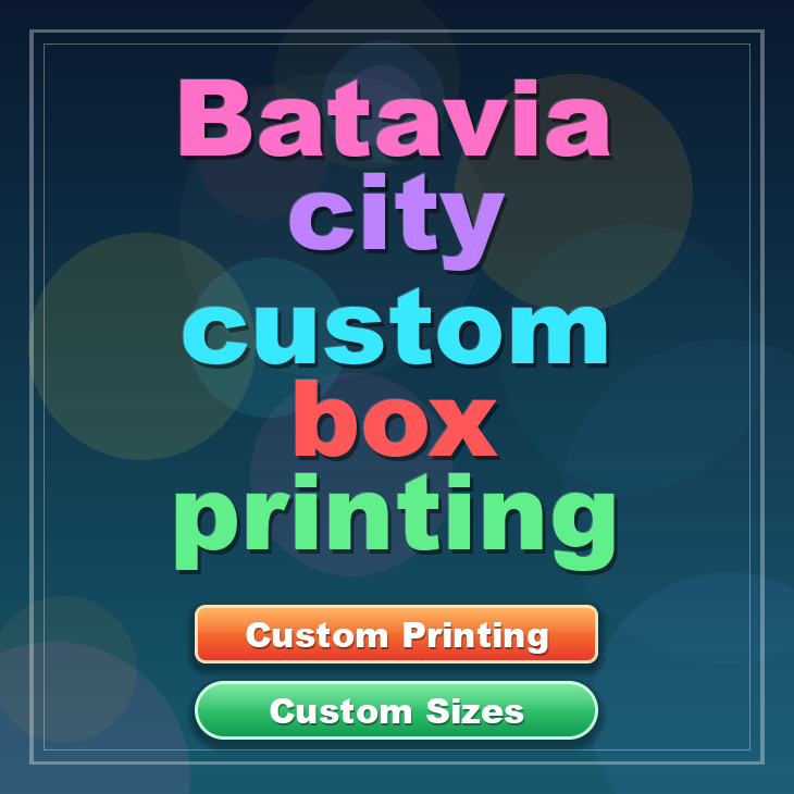 Batavia city custom box printing