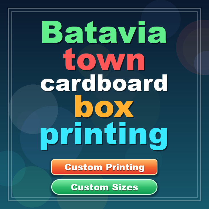 Batavia town cardboard box printing