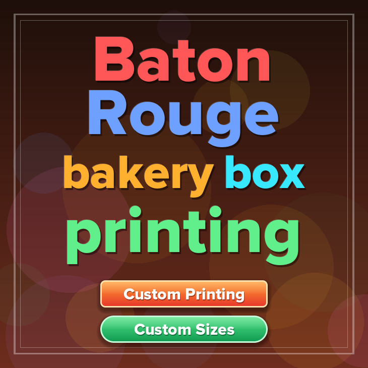 Baton Rouge bakery box printing