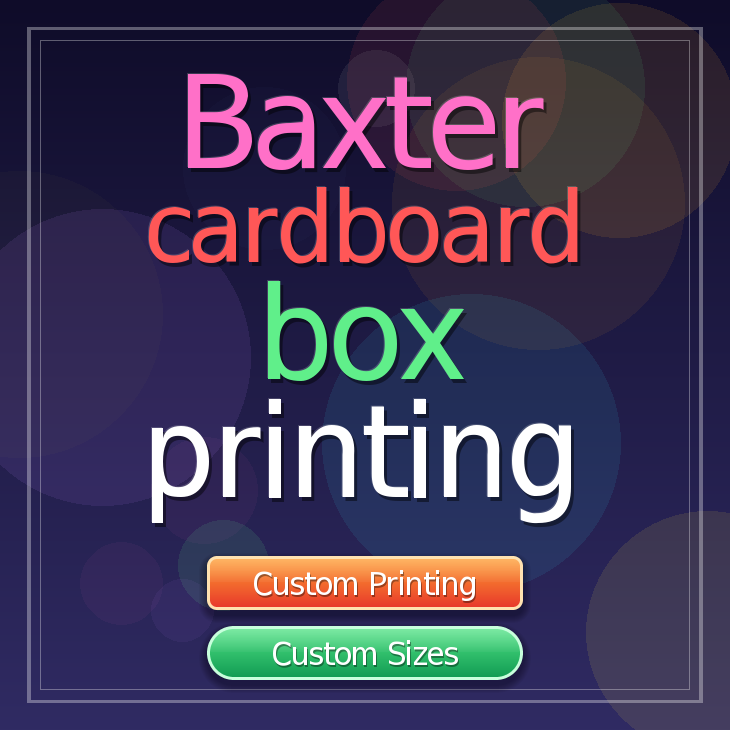 Baxter cardboard box printing