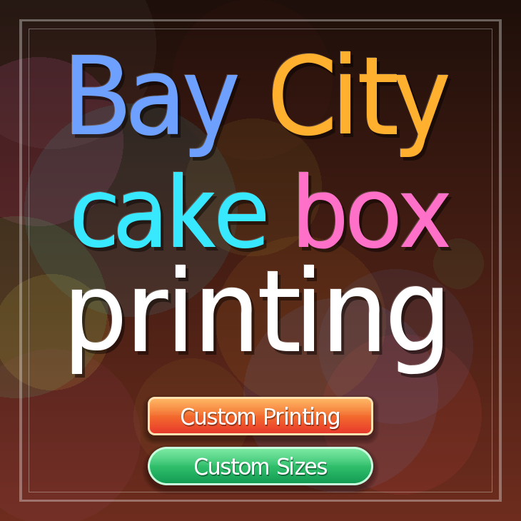 Bay City cake box printing