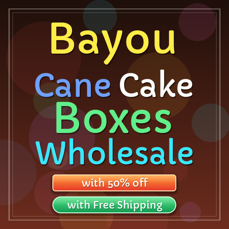Bayou Cane cake boxes