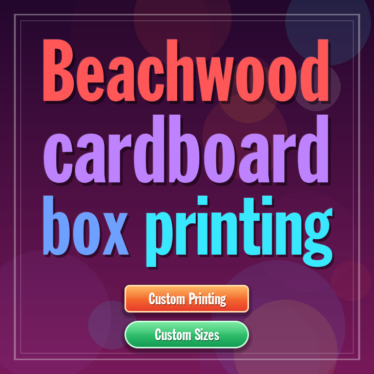 Beachwood cardboard box printing