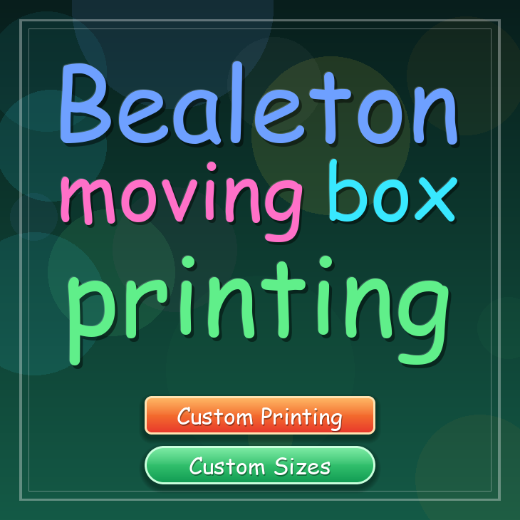 Bealeton moving box printing