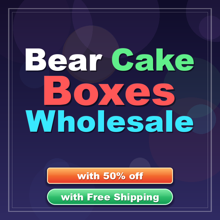 Bear cake boxes