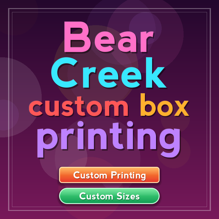 Bear Creek custom box printing