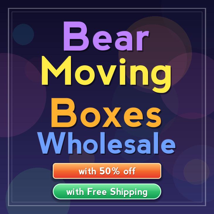 Bear moving boxes