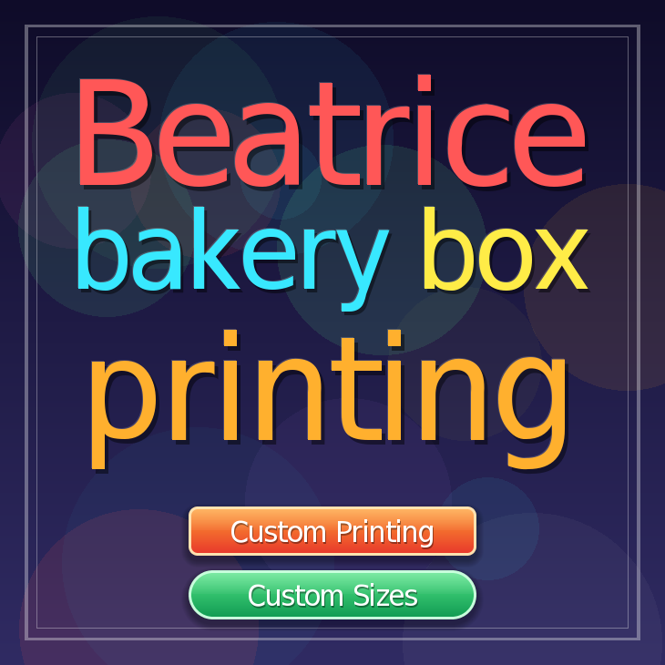 Beatrice bakery box printing