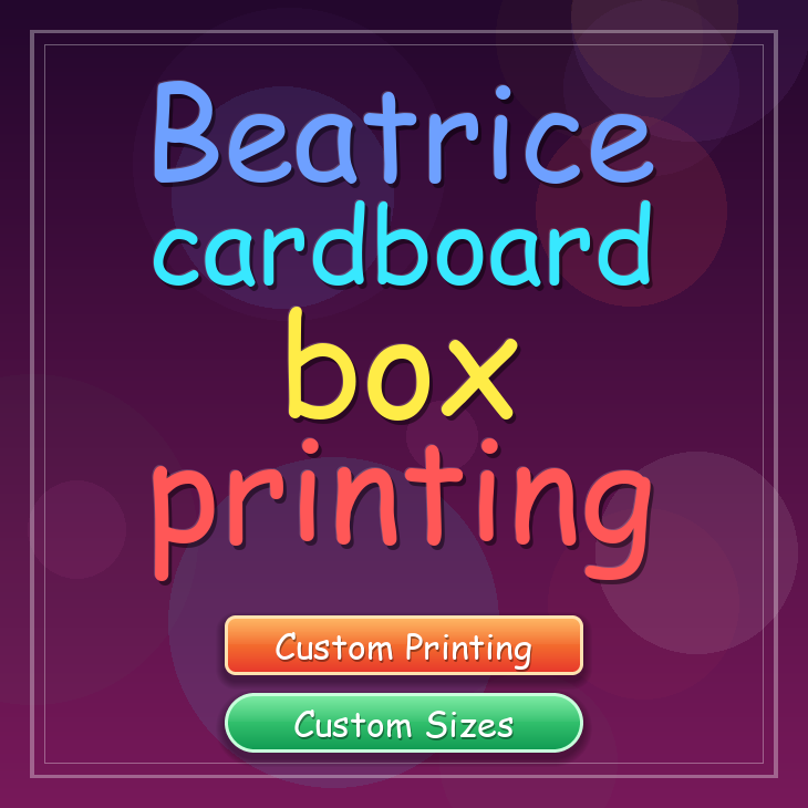 Beatrice cardboard box printing