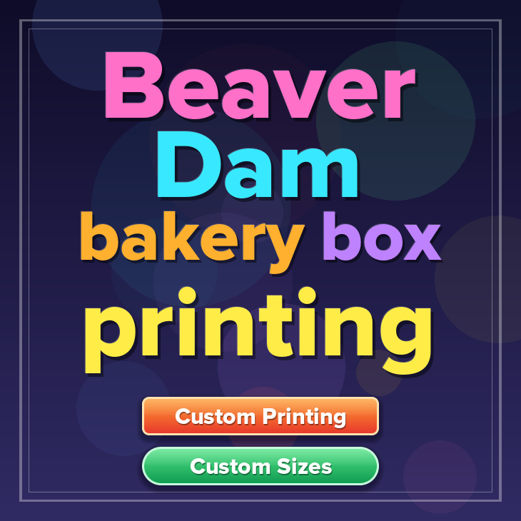 Beaver Dam bakery box printing