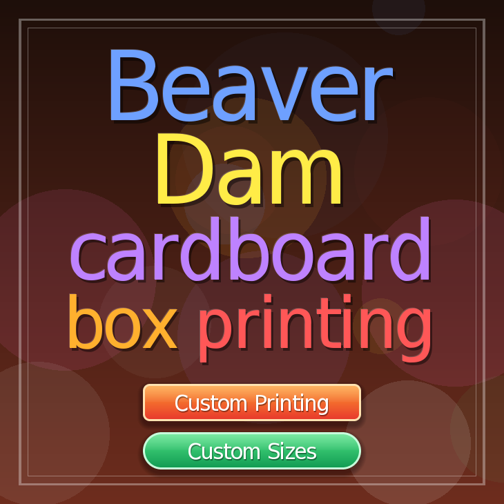 Beaver Dam cardboard box printing