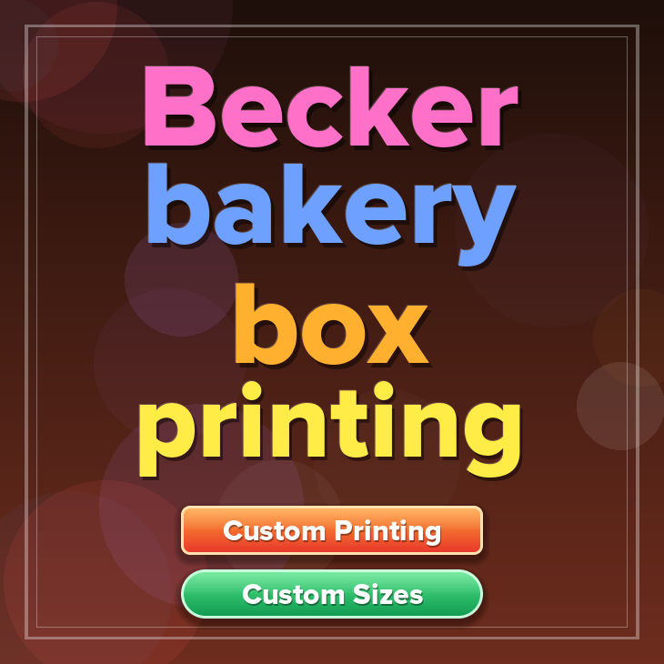 Becker bakery box printing