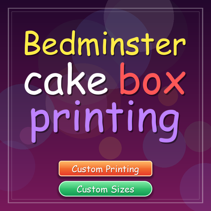 Bedminster cake box printing