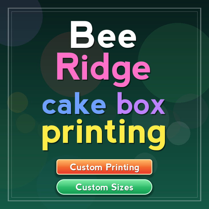 Bee Ridge cake box printing