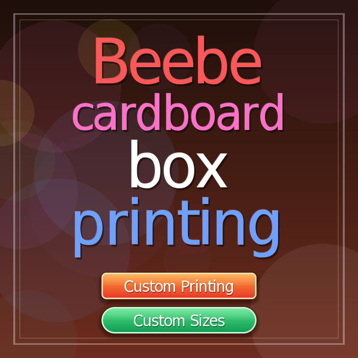 Beebe cardboard box printing