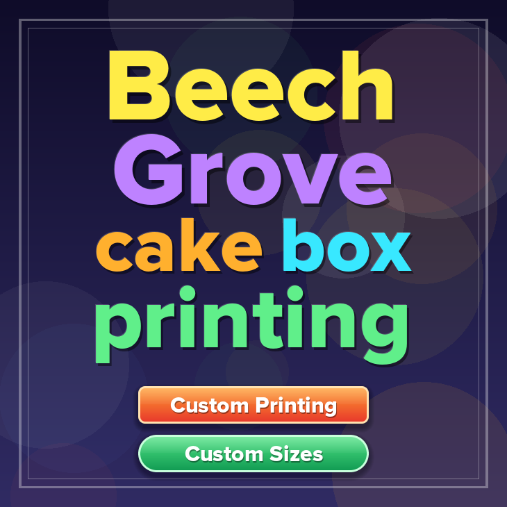 Beech Grove cake box printing