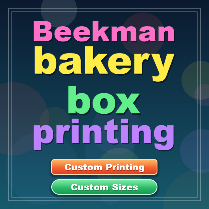 Beekman bakery box printing