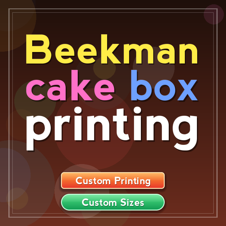 Beekman cake box printing