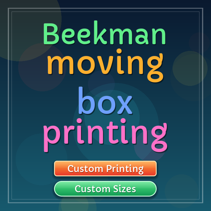 Beekman moving box printing