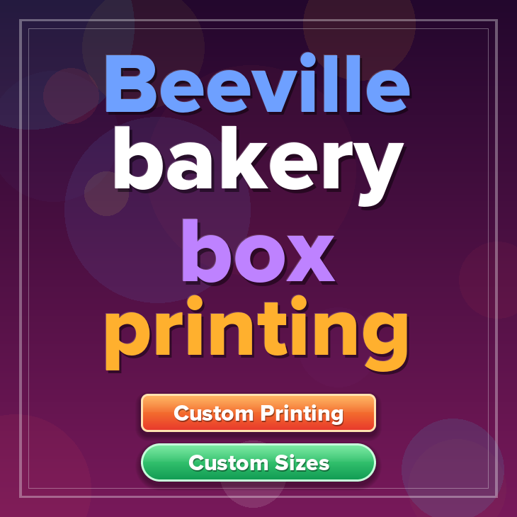 Beeville bakery box printing
