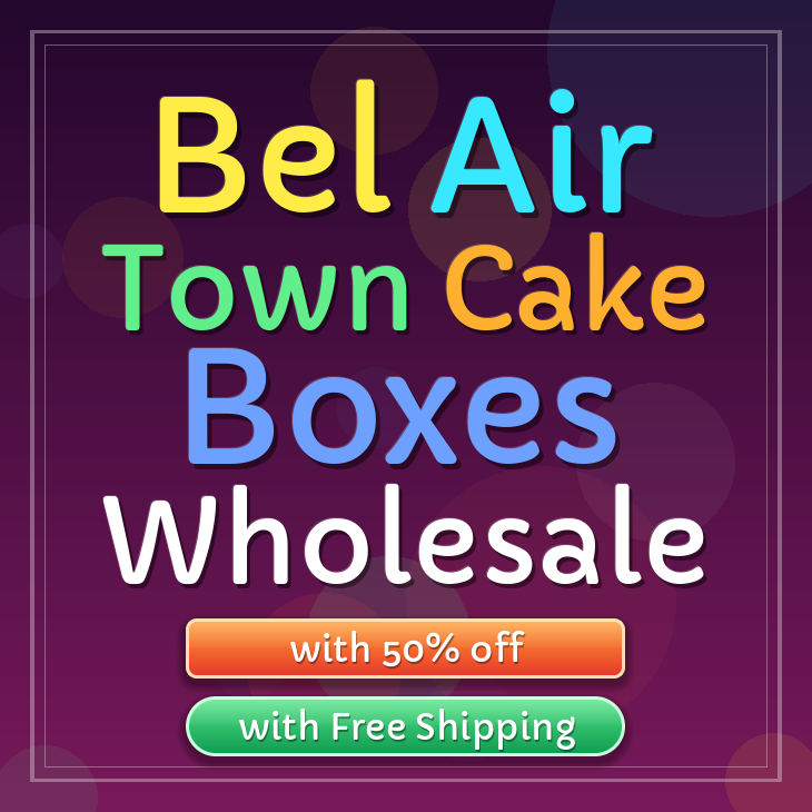 Bel Air town cake boxes
