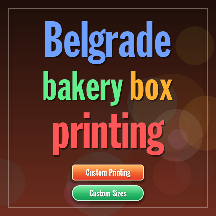 Belgrade bakery box printing