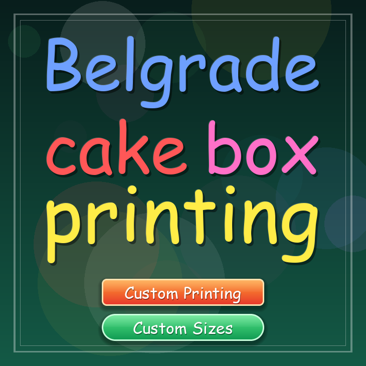 Belgrade cake box printing