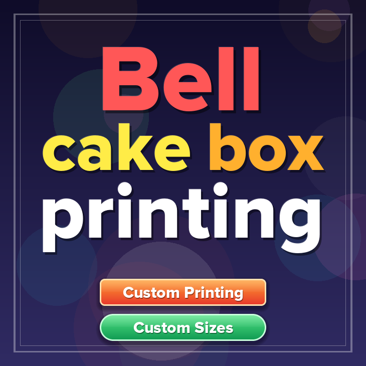 Bell cake box printing