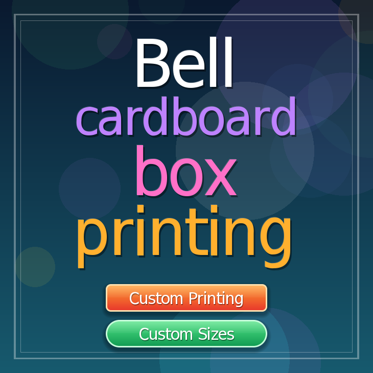 Bell cardboard box printing