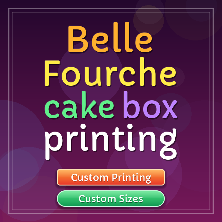 Belle Fourche cake box printing