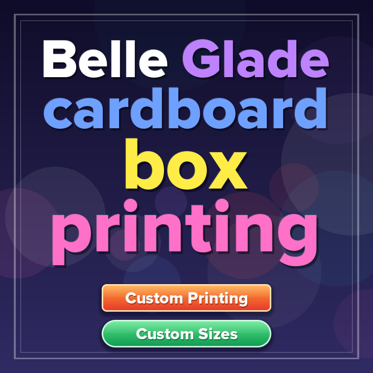 Belle Glade cardboard box printing